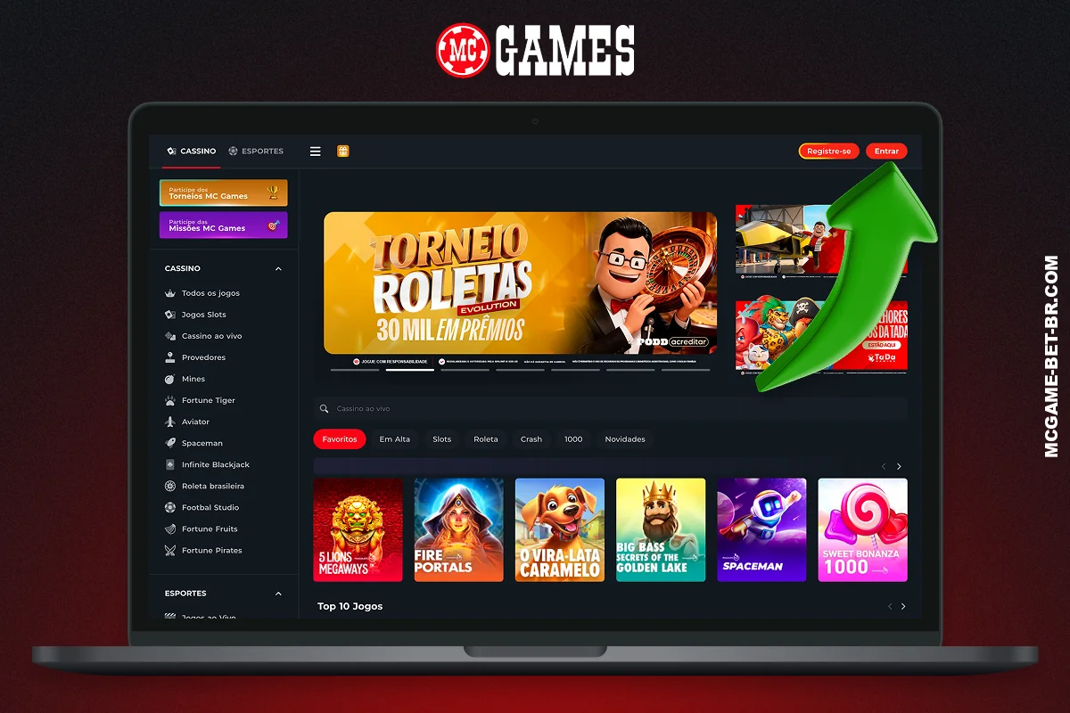 Para acessar sua conta MC Games, é necessário visitar o site oficial e clicar no botão correspondente